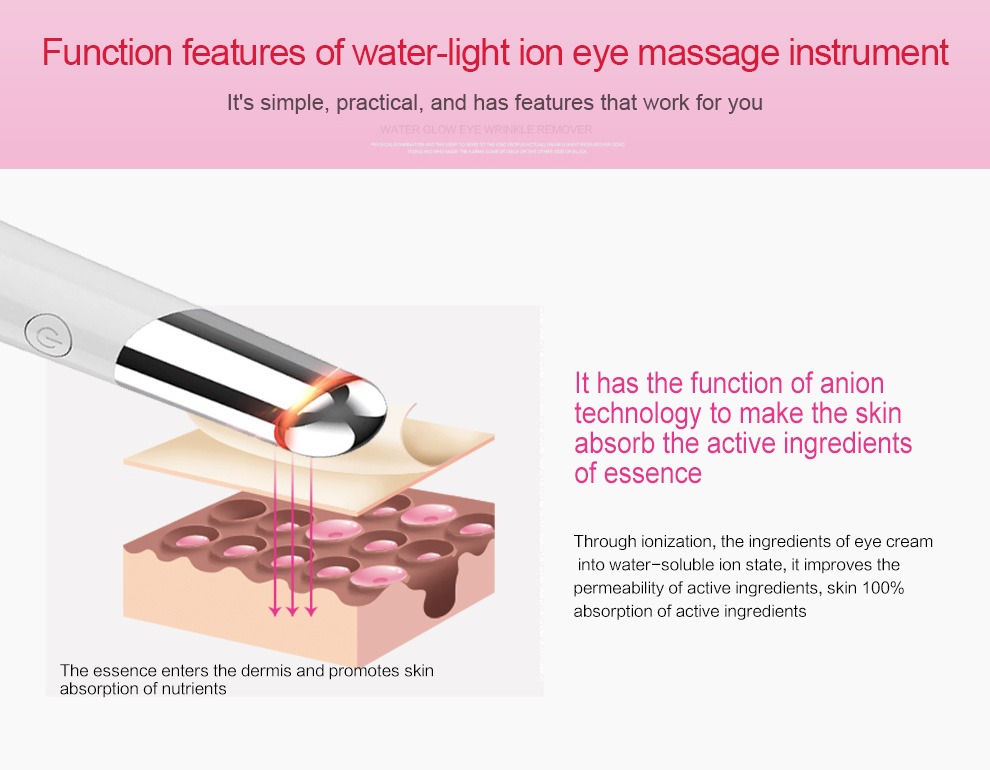 美容眼部按摩器USB充電臉部按摩器皮膚護理儀詳情