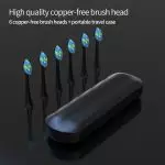 客製化 USB 充電聲波牙刷,附智慧定時器,附支架快速充電